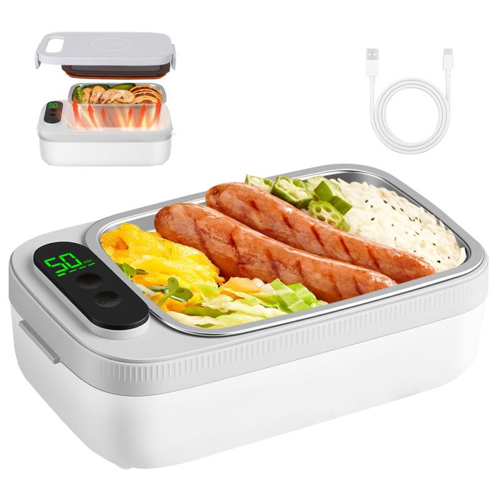 Gamelle Chauffante, 1L 60W Lunch Box Chauffante, Boîte à Déjeuner — free download
