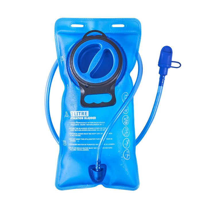 Poche à eau 2L bleu - Nosheir - Anti-fuite pour rando/camping/cyclisme