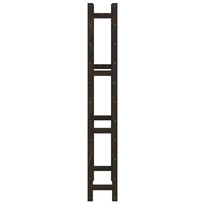 EN SOLDE*Casier à bouteilles - Scandianve - MONNA - Casier de Rangement - pour 77 bouteilles noir bois pin solide@241277