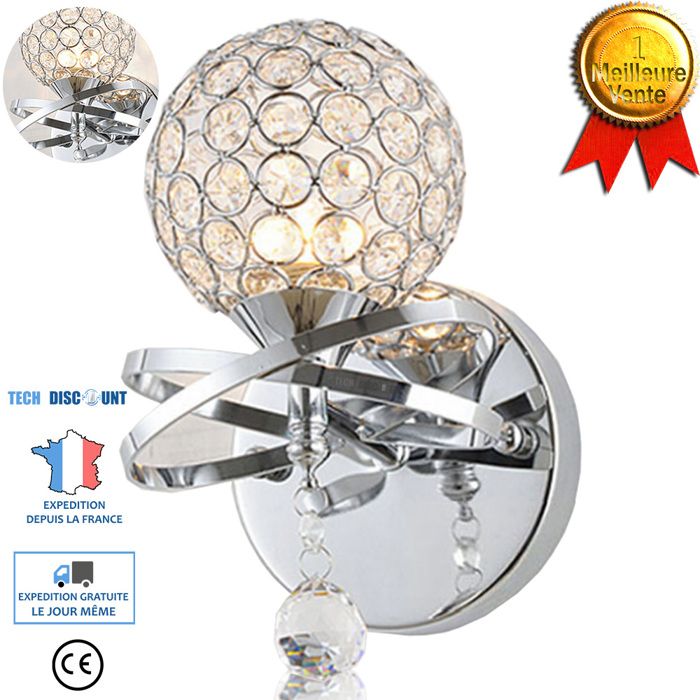 Lampe murale salon bureau chambre décoration - Aueq - e27 lumineuse couloir à cristaux led éclairage design beauté allumer maison