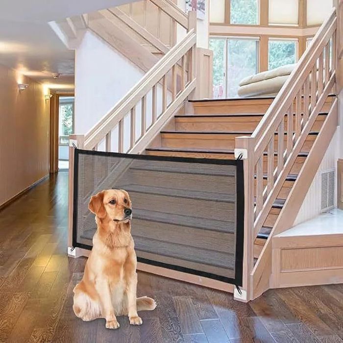 Barrière de sécurité - - 180x75cm - Sans perçage - Bébé et chien BARRIERE DE SECURITE BEBE