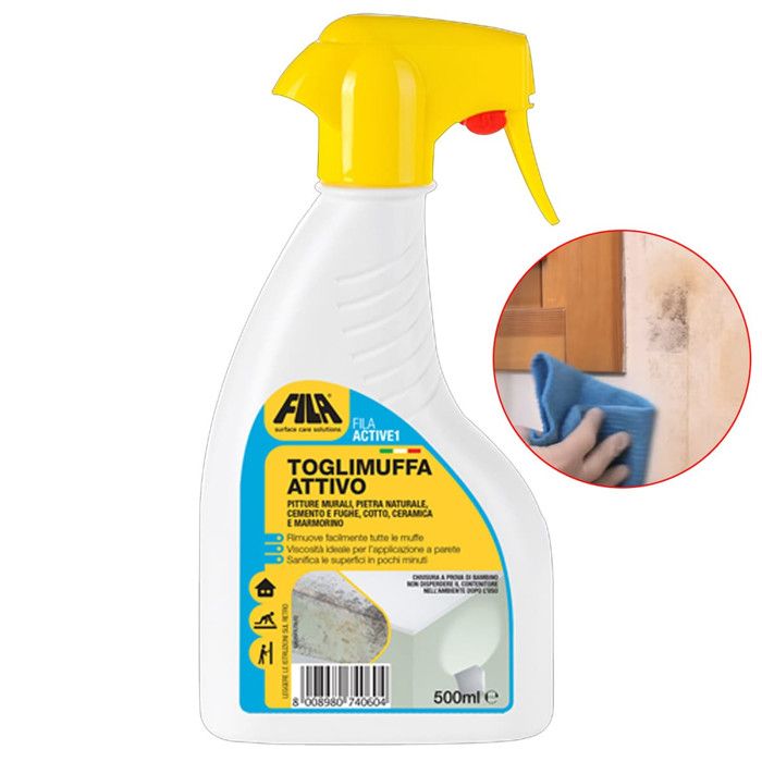FILA ACTIVE-1 - Nettoyant Moisissures Noircissements Champignons Surfaces - 5L