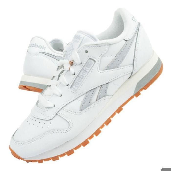 Baskets femme Reebok Classic Leather en cuir naturel Baskets femme Reebok Classic Leather en cuir naturel