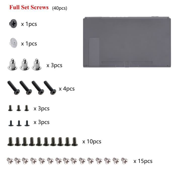 Lot de 5 vis pour manette DualShock 4 pour PS4