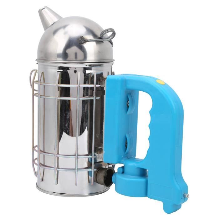 Enfumoir Abeille Acier Inoxydable Nid D'Abeille - Fumeur Apicole Professionnel Anti-Brûlure