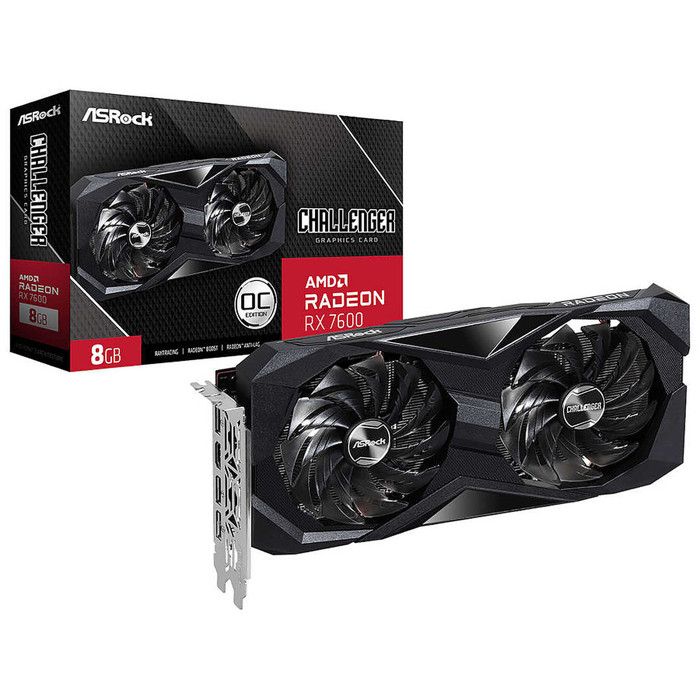 Carte Graphique Asrock Radeon RX 7600 Challenger 8GB – GDDR6, PCIe 4.0 - vue 6