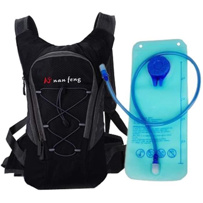 Sac Hydratation Running VTT Femme Homme 2L - 5L Sac ?� Dos Hydratation avec Poche d'eau Molle 