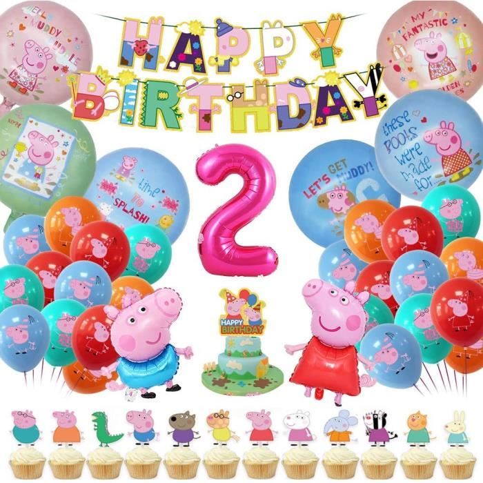 Décoration Anniversaire Pig - Ballon Helium Anniversaire Pig - Fille 3