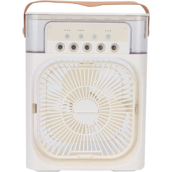 Climatiseur Portable 4 En 1 Rechargeable - Ventilateur, Humidificateur, Light LED Et Glace - App Control Pour Bureau