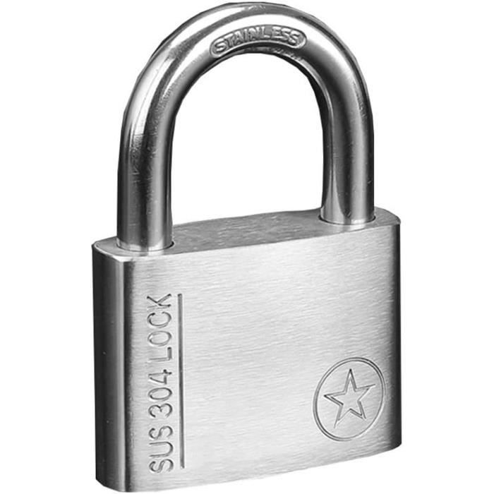 Cadenas Laminé KAWAHA 40mm - Anti-Coupe Clé 4 Goupilles - Étanche - Pour Casier, Garage, Portail (Lot De 10)