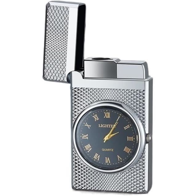 Briquet De Bureau Décoratif En Métal – Rechargeable, Allumage Par Poussée, 4 Flammes, Butane (non Inclus) – Idéal Maison, Bureau, Cadeau - 6
