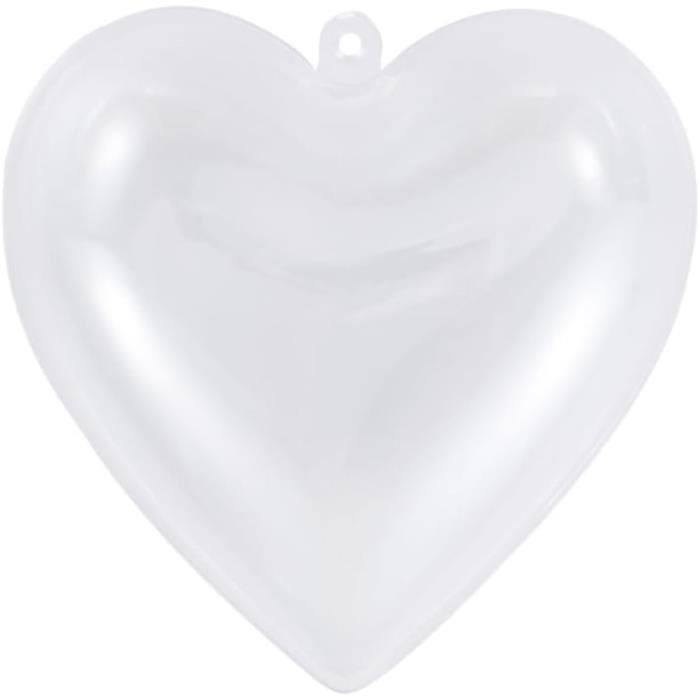12 Boules Transparentes Zasvec 8cm - Boules à Remplir Pour Décoration Noël, Mariage | Avec Fil Et Crochets