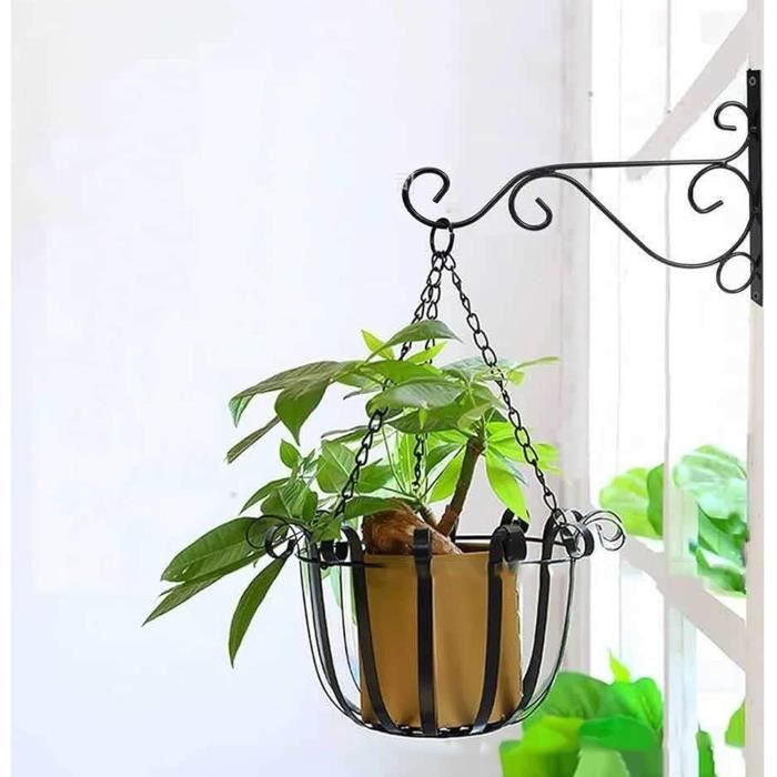 Supports De Suspension Métal – Lot De 2 Pour Paniers, Lanternes, Pots De Fleurs | Déco Intérieur/extérieur Rétro - 4