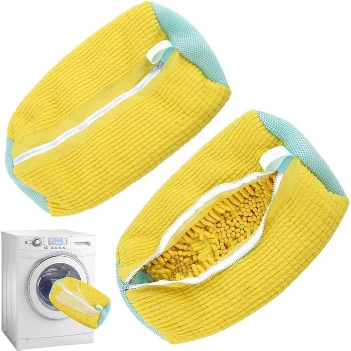 2 Sacs à Linge Pour Chaussures Lavage Machine 35x22cm Gris BAISHUWU