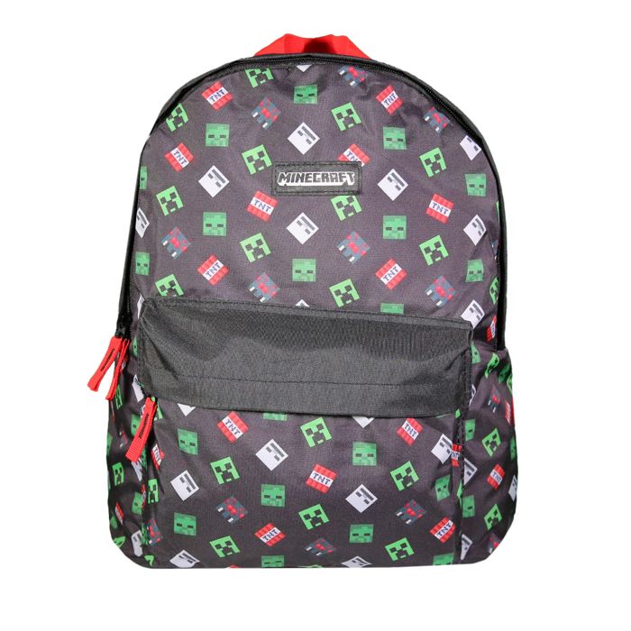 BAGTROTTER Sac à dos 1 compartiment Minecraft Noir BAGTROTTER Sac à dos 1 compartiment Minecraft Noir