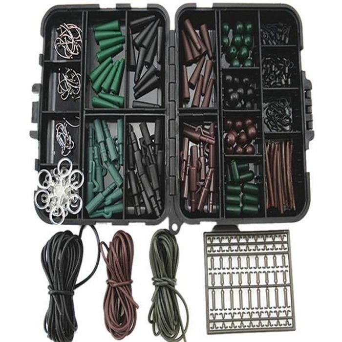 Assortiment CARP accessoires de pêche des boîtes pour les bouchons de montage de la boîte de cheveux combo-DPP60825565_4103