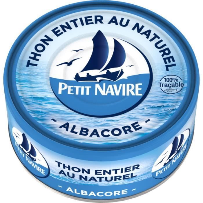 PETIT NAVIRE Thon entier au naturel - 185 g