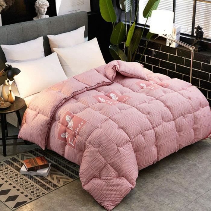Couette D'hiver Moelleuse - Lait Velours - 203x229 Cm - 100% Polyester - TV90471