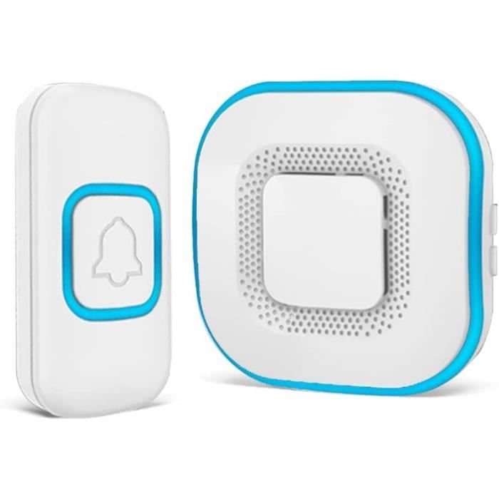 Kit de sonnette sans fil, étanche, 4 niveaux de volume et flash LED ...