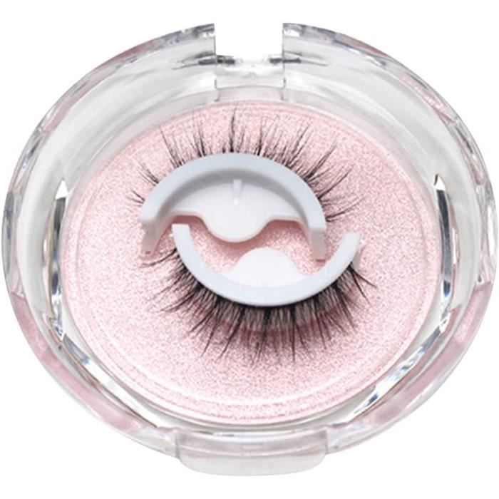 Faux Cils 3D Réutilisables Style Wispy Naturel - Lot De 5 Paires - Noir - Marque Glowing Win