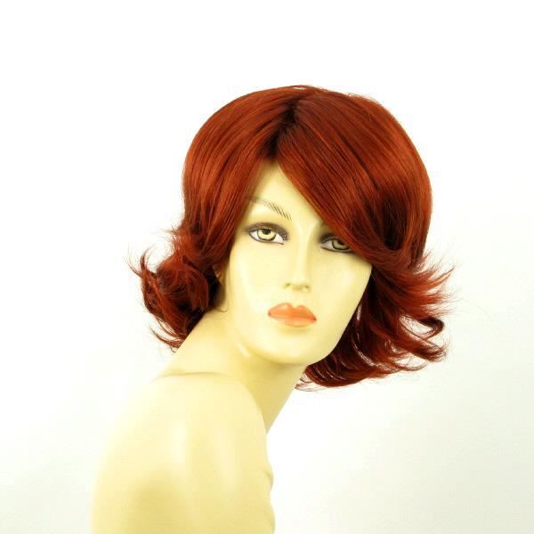 perruque rousse courte