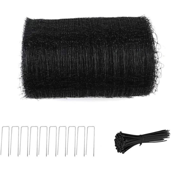 Filet Anti-pigeons - Maille De 50mm Noir 10m X 25m - Jardin