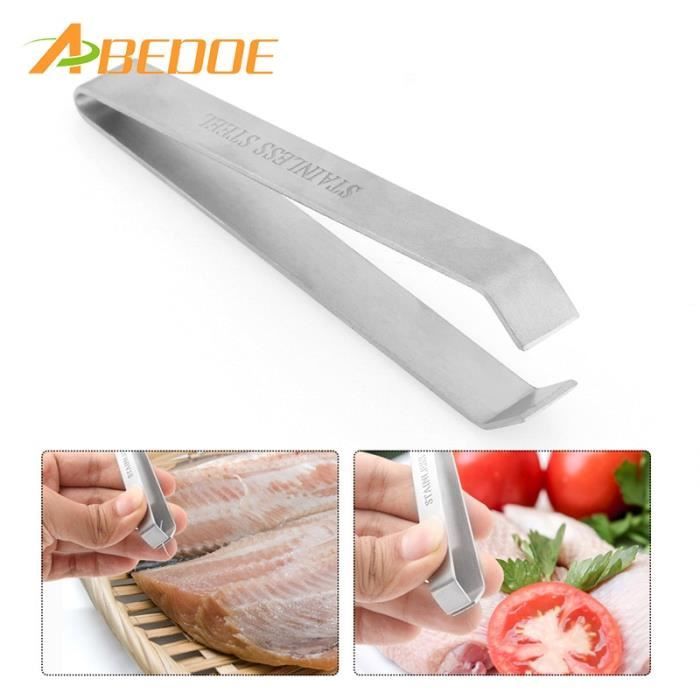 Planche à Poisson Avec Pince – Acier Inoxydable – Ressort – 4 Vis – Nettoyage Et Filetage Facile