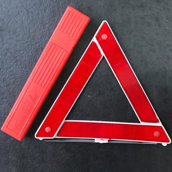 Triangle De Signalisation Routière TOPBATHY - Réfléchissant, Sécurité Urgence, Plastique Robuste, Compact Et Léger
