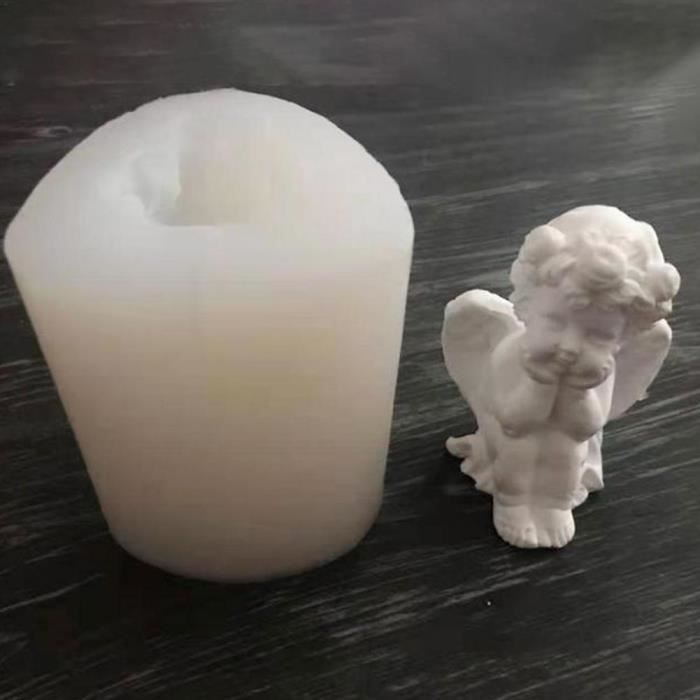 Moule En Silicone 3D Ange Pour Bougies, Résine, Chocolat - Démoulage Facile, Design Détaillé