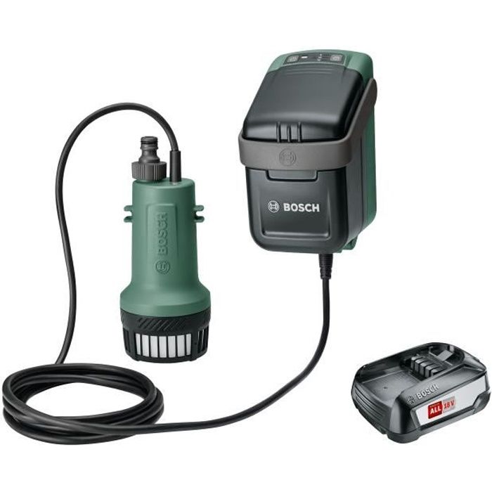 Pompe à eau Bosch Garden Pump 18V (livrée avec batterie 18V2,5Ah et