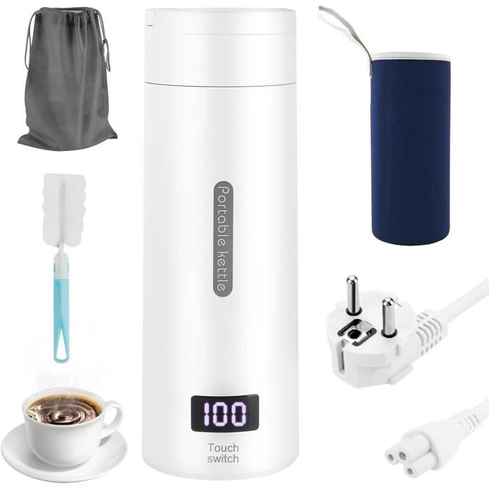 Mini Bouilloire Electrique De Voyage 380Ml Thermos Chauffant Portable mini-bouilloire-electrique-de-voyage-380ml-thermos-chauffant-portable
