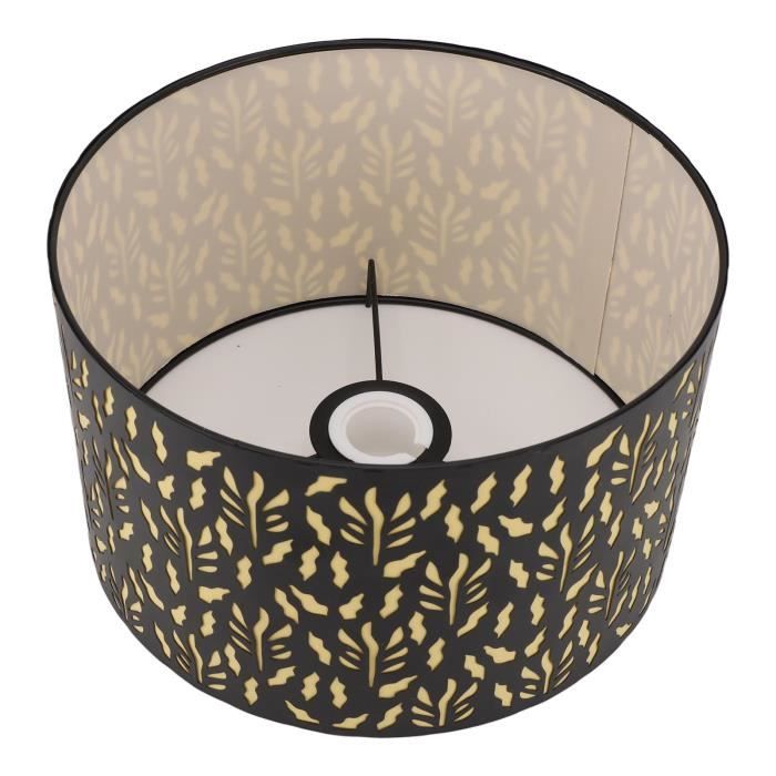 Lot De 2 Abat-jour En Métal Doré Évidé - Design Ajouré Moderne - Pour Lampe Sur Pied Salon Chambre Salle De Bain - Ø15 Cm H16 Cm
