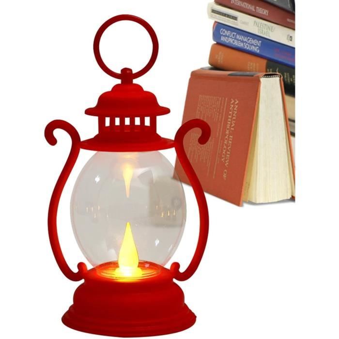 Lampe LED Simulation Charbon De Bois Avec Flamme - Lanterne Décorative Sans Flamme Pour Halloween, Camping, Ambiance - 2