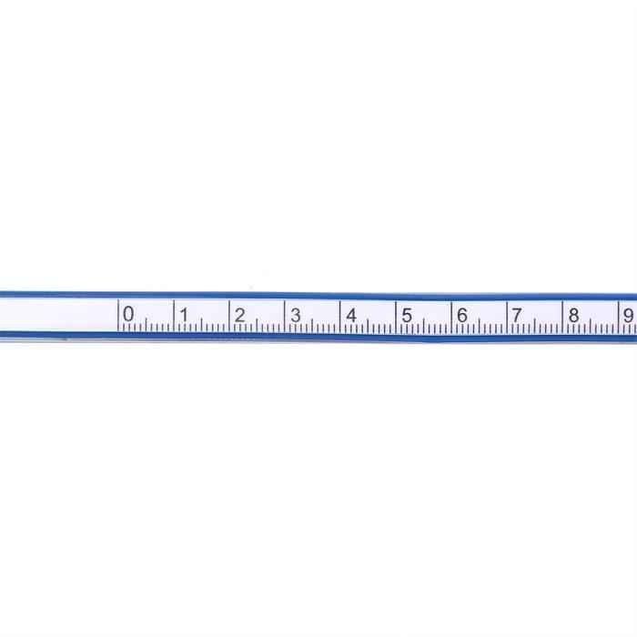 Règle Courbe Flexible 100 Cm - Pour Dessin, Couture, Modélisme (plastique Et Métal, Bleu) - 5