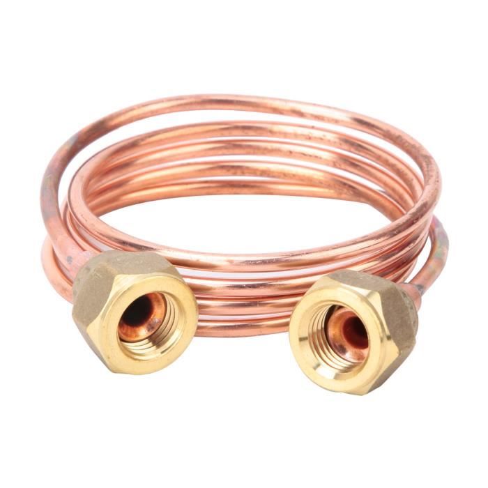 Tube Capillaire Cuivre 2.8 Mm G1/4 - 1500 Mm - Pour Réfrigération R22/R410/R32