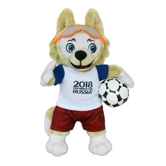 Porte-clés Zabivaka Coupe Du Monde 2018 Russie - PVC Double Face - 12 Cm - Anneau Fendu