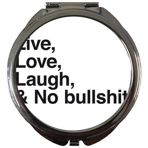 Miroir De Poche Rond L Amour En Direct Rire Et Aucune Connerie Cdiscount Au Quotidien