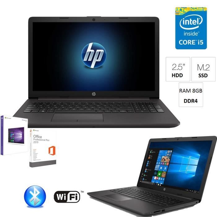 Top achat PC Portable Ordinateur portable HP G7 intel i5 8265U 3,7 GHz, RAM 8 Go Ddr4, SD M.2 500 Go + HDD 500 Go, écran Full HD 15,6" antireflet,HDMI,3x pas cher