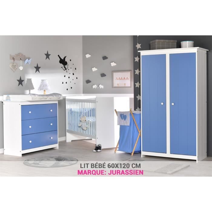 Chambre Bebe Bleu Marin Avec Lit 60x1 Cdiscount Puericulture Eveil Bebe