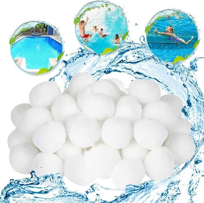 3500g Balles filtrantes aquacole pour filtre à sable Purification De L'eau Fiber Boule Filtre à Fibres pour Piscine Spa