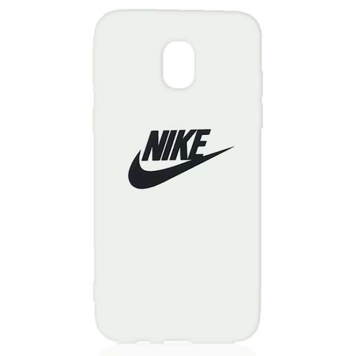 Coque Samsung Galaxy J3 17 J330 Nike Logo Blanc Coque Pour Samsung Galaxy J3 17 J330 Cdiscount Telephonie
