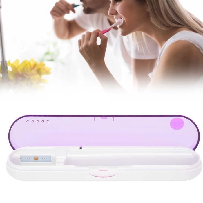 Porte-brosses à dents pour salle de bain, porte-brosses à dents stérilisateur UV, étui de