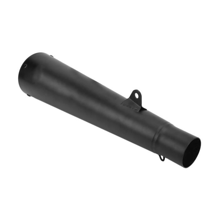 Silencieux Universel Moto Baceyong 45mm - Réduction Bruit - Acier Inoxydable - Noir - 140mm