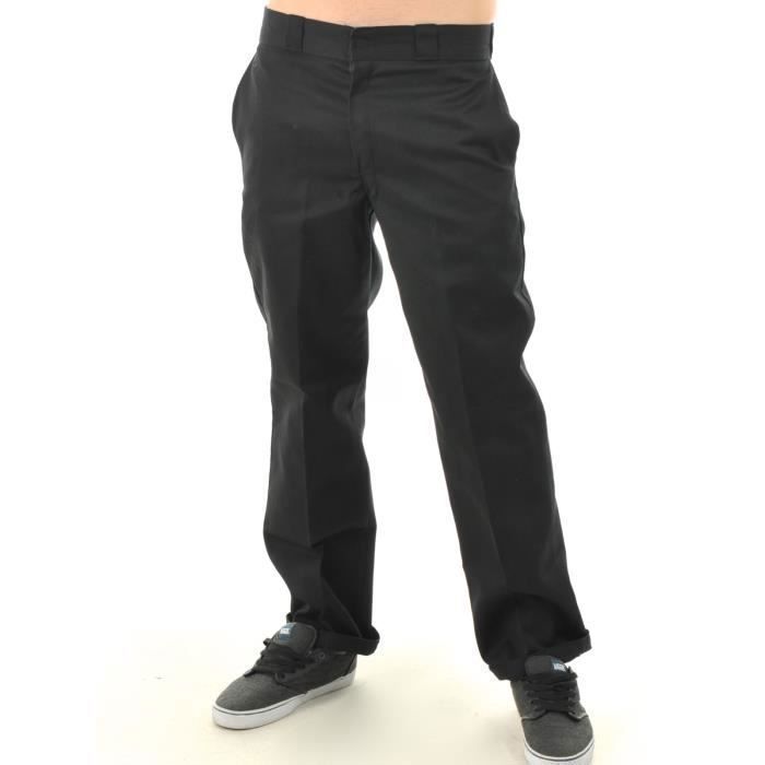 Pantalon de travail Dickies Original 874 Noir Coupe droite