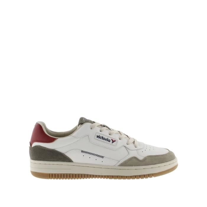 Victoria Baskets Homme Victoria V 1985 - C80 Retro Classic - Cuir Kaki - Taille 39