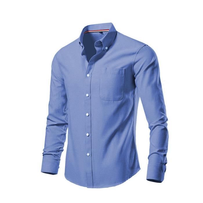 Chemise Homme Manches Longues Regular Fit Grande Taille Chemise