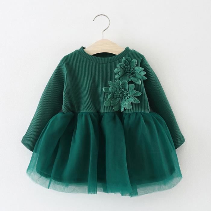 Robe Dos Nu Bébé Robe Princesse Bébé Fille Avec Chapeau - Dos Nu - Nœud Papillon - Dentelle - Pour Mariage Ou Fête Tenue Cérémonie Bébé