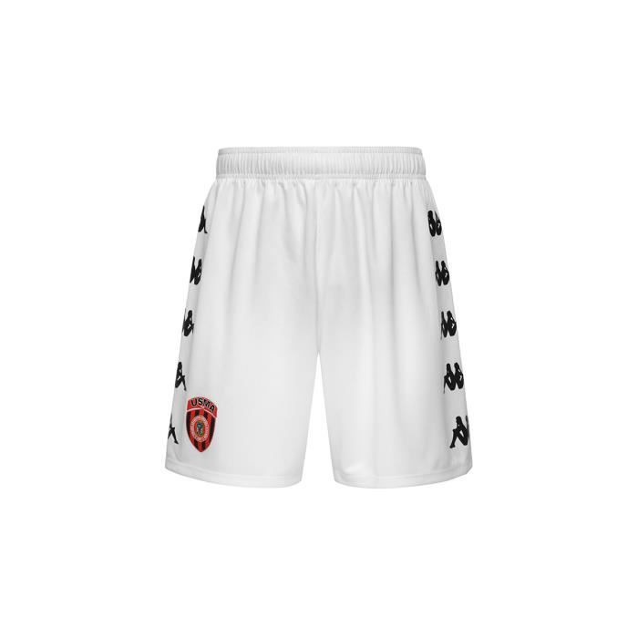 Short Kappa Homme Vintage Années 90 - Noir Blanc Rouge - Taille M - Slim