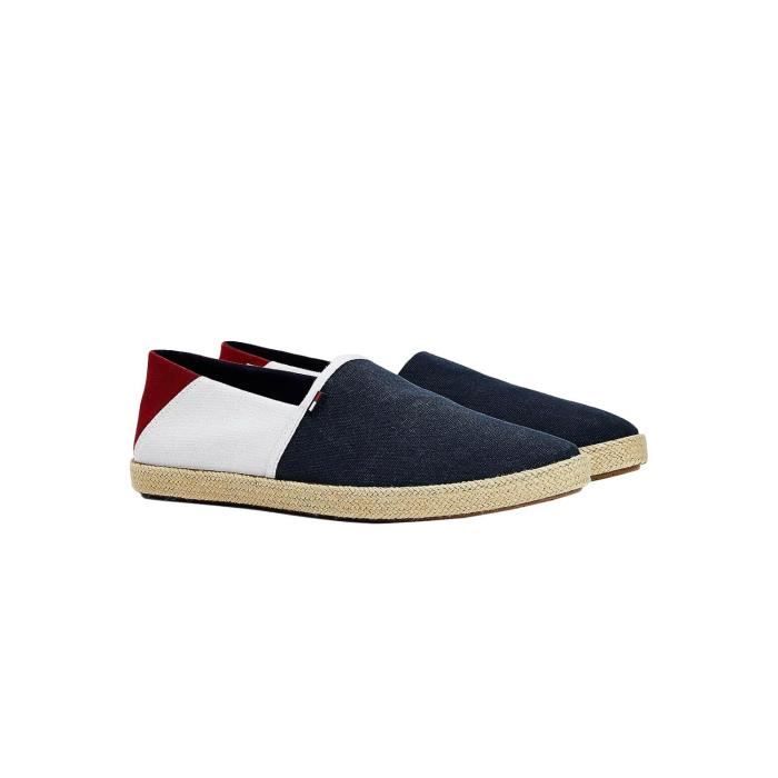 Espadrilles en coton à semelles en jute Bleu Homme - FM0FM00569403 - Tommy  Hilfiger | Grand Magasin