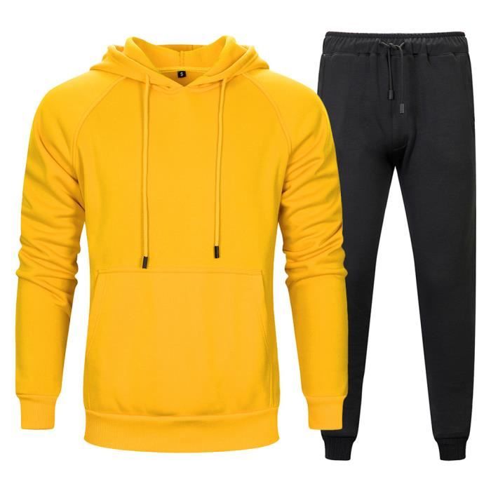 Survetement De Sport Pour Homme, Jogging Homme Ensemble 2 Pièces, Pantalon De Jogging Et Survêtement Sont Respirants, Slim Fit Coupe Et Léger, Tenue Sport Pour Automne Et Hiver Regular Fit